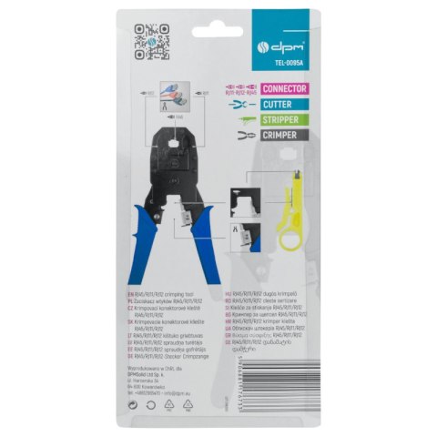 Zaciskacz wtyków RJ11, RJ12, RJ45