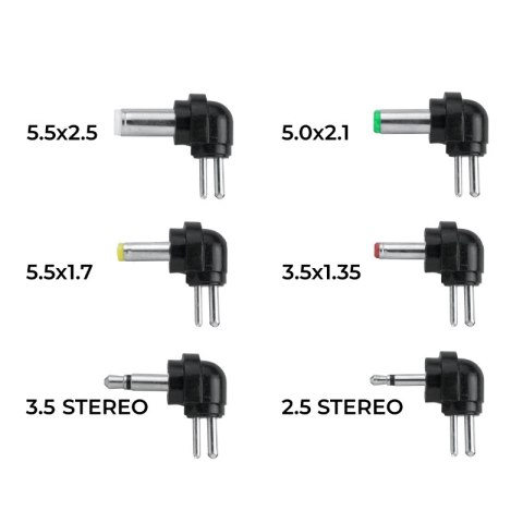 Zasilacz uniwersalny, 3,6 W, 300 mA, 6 końcówek