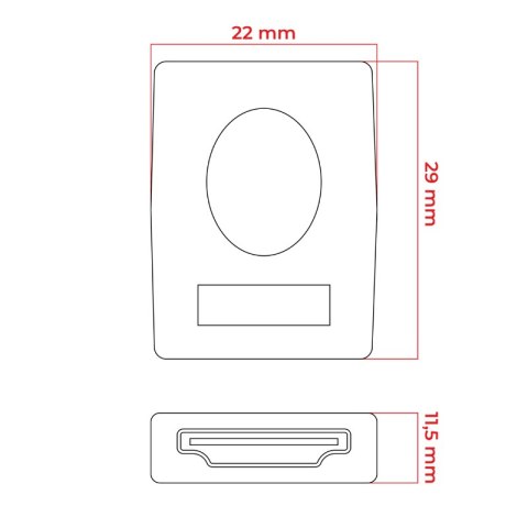 Adapter HDMI żeński-żeński