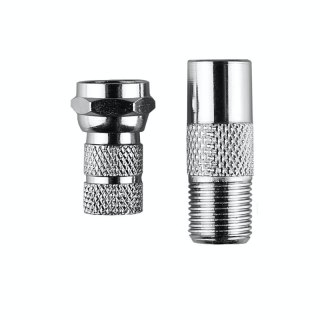 Adapter gniazdo F-wtyk TV + wtyk F