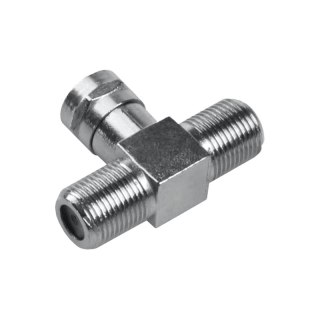 Adapter wtyk F - 2 x gniazdo F
