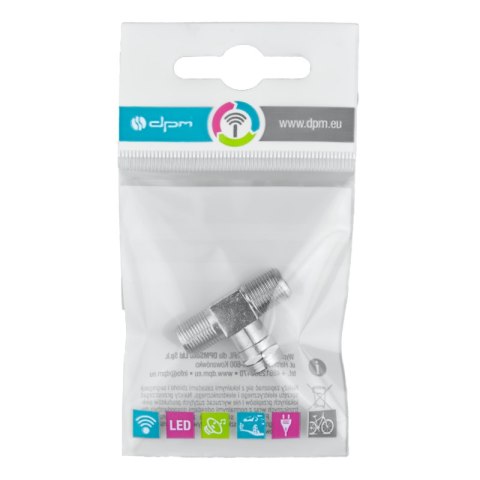 Adapter wtyk F - 2 x gniazdo F