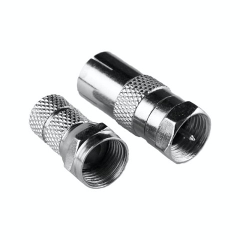 Adapter wtyk F-gniazdo TV - wtyk F