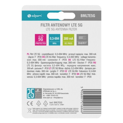Filtr antenowy LTE 5G