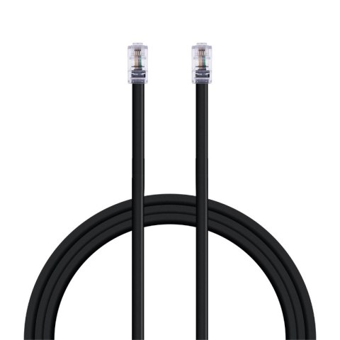 Kabel telefoniczny RJ11, 2 m, czarny