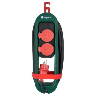 Przedłużacz IP44, 2 gniazda, 4,2 m