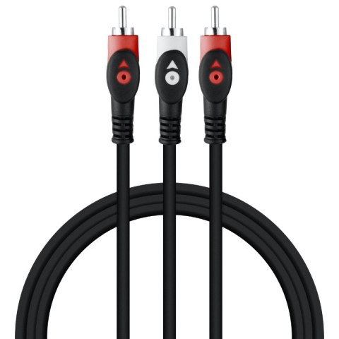Przewód 2xRCA-mini JACK, 3 m