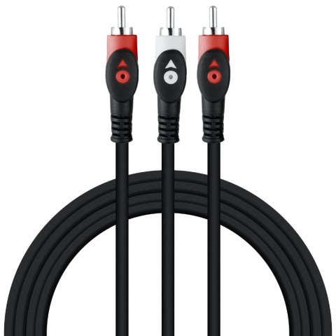 Przewód 2xRCA-mini JACK, 5 m