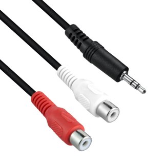 Przewód 2xgniazdo CINCH-mini JACK, 1,5 m