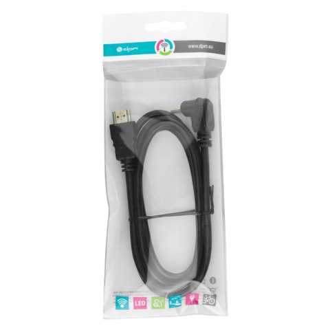 Przewód HDMI kątowy 90°, 1,5 m