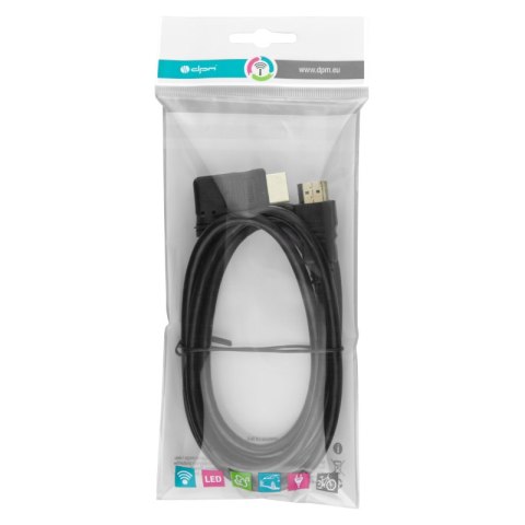 Przewód HDMI kątowy płaski, 1,5 m