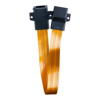 Przewód RJ45 podokienny ultra slim, 29,5 cm, pomarańczowy
