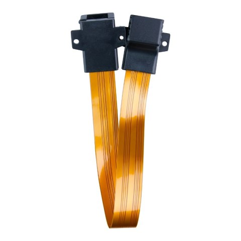 Przewód RJ45 podokienny ultra slim, 29,5 cm, pomarańczowy