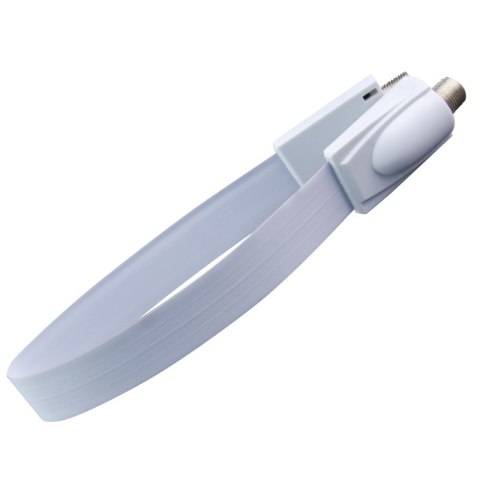 Przewód antenowy podokienny typu F ultra slim, 20 cm, biały