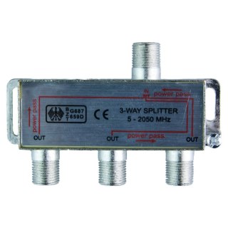 Splitter TV-SAT, 1 wejście, 3 wyjścia