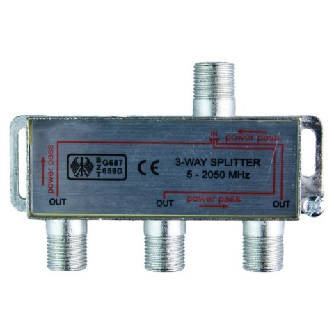 Splitter TV-SAT, 1 wejście, 3 wyjścia