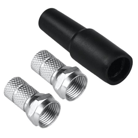 Wtyk F z gumową osłoną 7 mm, 2 szt.