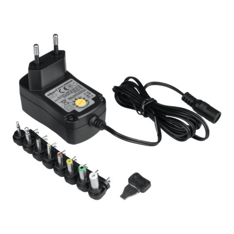Zasilacz uniwersalny, 30 W, 2500 mA, 8 końcówek