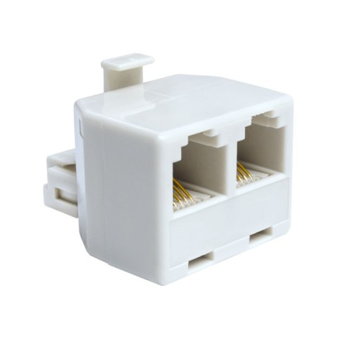 Złączka RJ45, wtyk - 2 gniazda