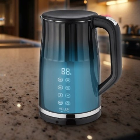 Adler Czajnik metalowy LED z regulacją temperatury 1,7L