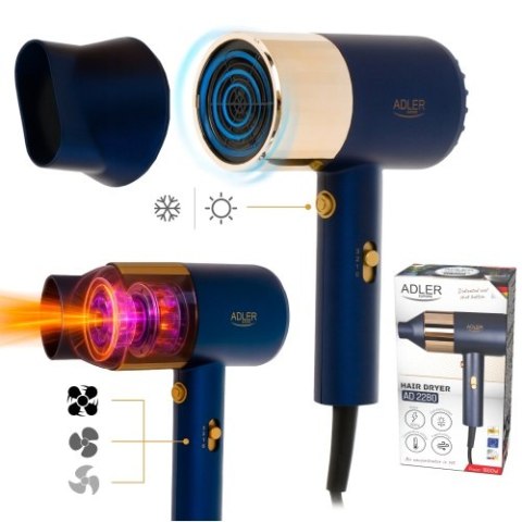 Adler Suszarka do włosów - 1800W
