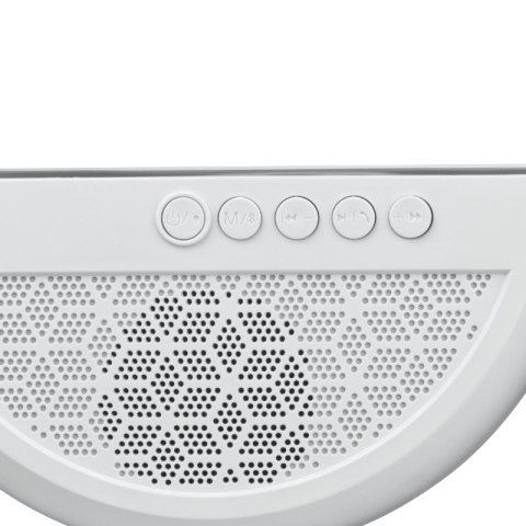 Głośnik Bluetooth LED RGB z ładowarką indukcyjną, biały