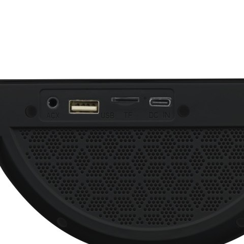 Głośnik Bluetooth LED RGB z ładowarką indukcyjną, czarny