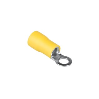 Konektor izolowany oczkowy, M4, 6 mm2, żółty, 10 szt.