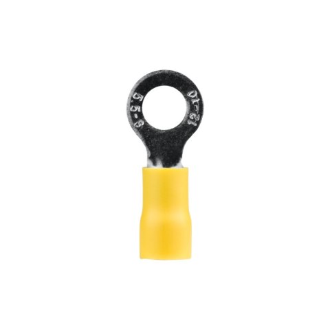 Konektor izolowany oczkowy, M6, 6 mm2, żółty, 10 szt.