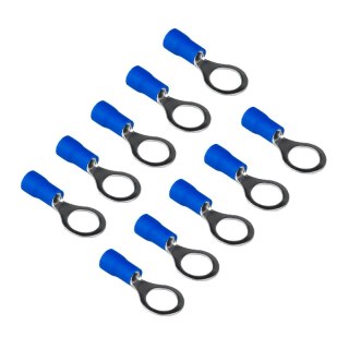 Konektor izolowany oczkowy, M8, 2,5 mm2, niebieski, 10 szt.