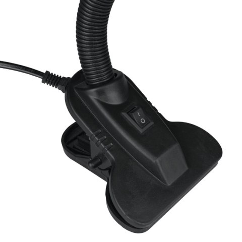 Lampka E27 z klipsem, biała