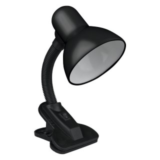Lampka E27 z klipsem, czarna