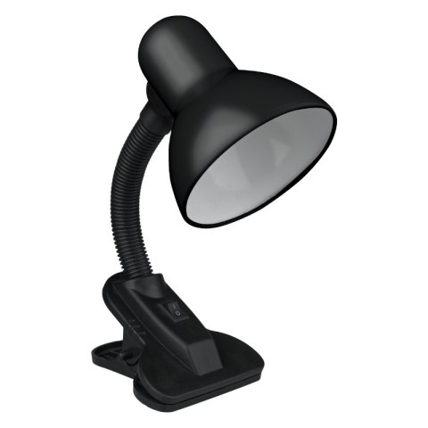 Lampka E27 z klipsem, czarna