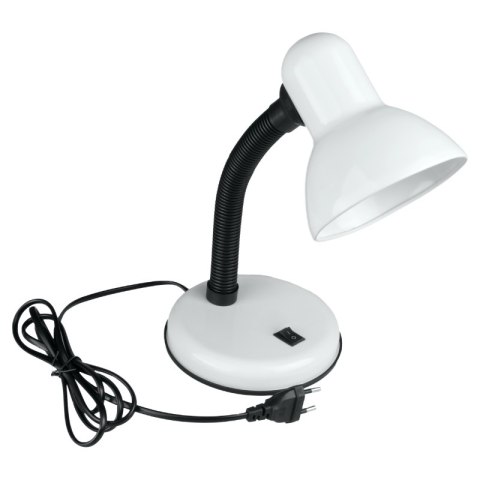 Lampka biurkowa, E27, biała DPM