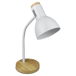 Lampka biurkowa E27, biała
