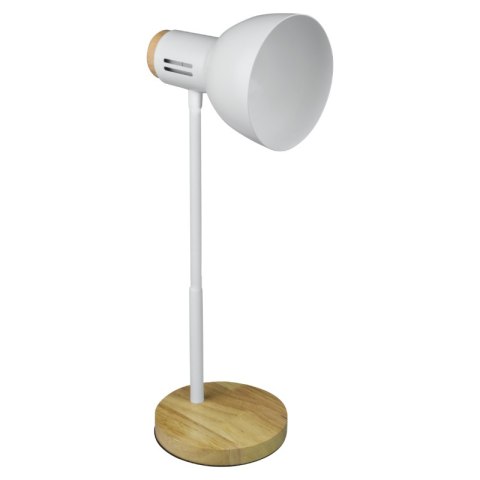 Lampka biurkowa E27, biała
