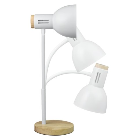 Lampka biurkowa E27, biała