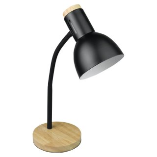 Lampka biurkowa E27, czarna