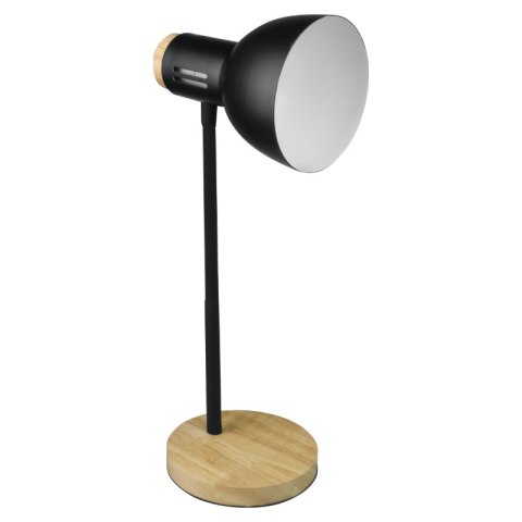 Lampka biurkowa E27, czarna