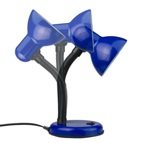 Lampka biurkowa E27, niebieska