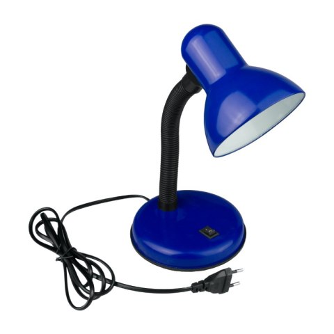 Lampka biurkowa E27, niebieska