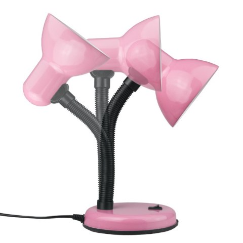 Lampka biurkowa E27, różowa