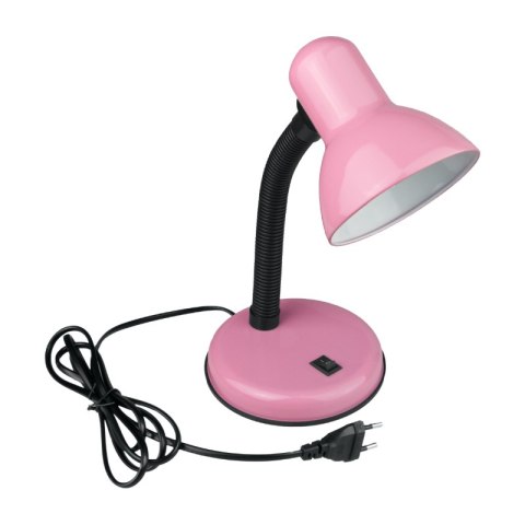 Lampka biurkowa E27, różowa
