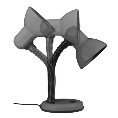 Lampka biurkowa E27, szara