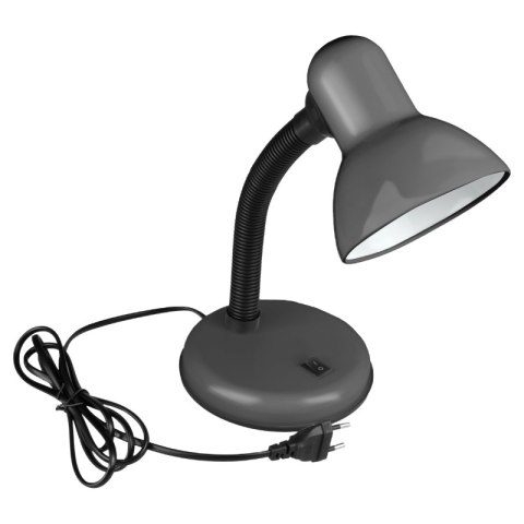 Lampka biurkowa E27, szara