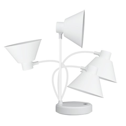Lampka biurkowa LED, ładowalna, 150 lm, 3000/4000/6400 K, biała