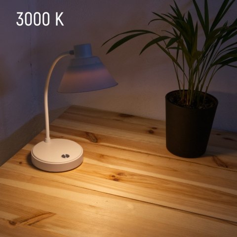 Lampka biurkowa LED, ładowalna, 150 lm, 3000/4000/6400 K, miętowa