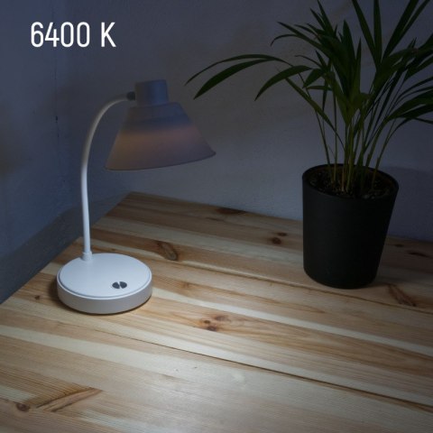 Lampka biurkowa LED, ładowalna, 150 lm, 3000/4000/6400 K, miętowa