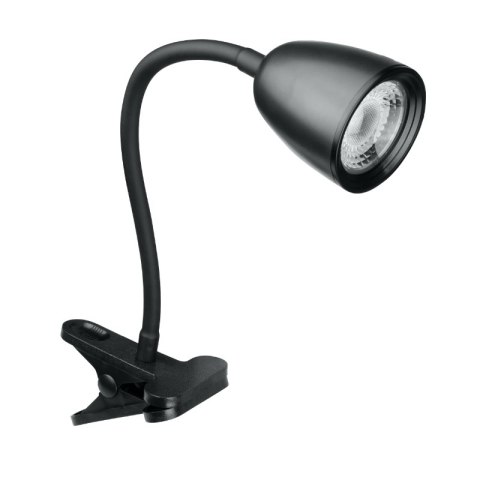 Lampka biurkowa LED z klipsem, 4 W, 320 lm, 4000 K, czarna DPM