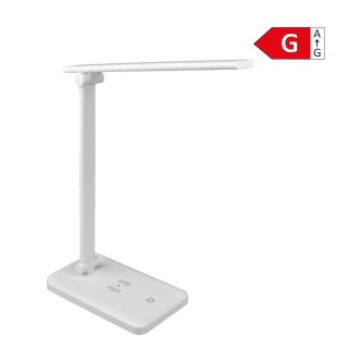 Lampka biurkowa LED z ładowarką indukcyjną, 3,6 W, 142 lm, 6000 K, biała